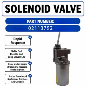 12V solenoid valve FZZ3061ME For Volvo Backhoe Loader BL61 BL71 BL61 PLUS BL71