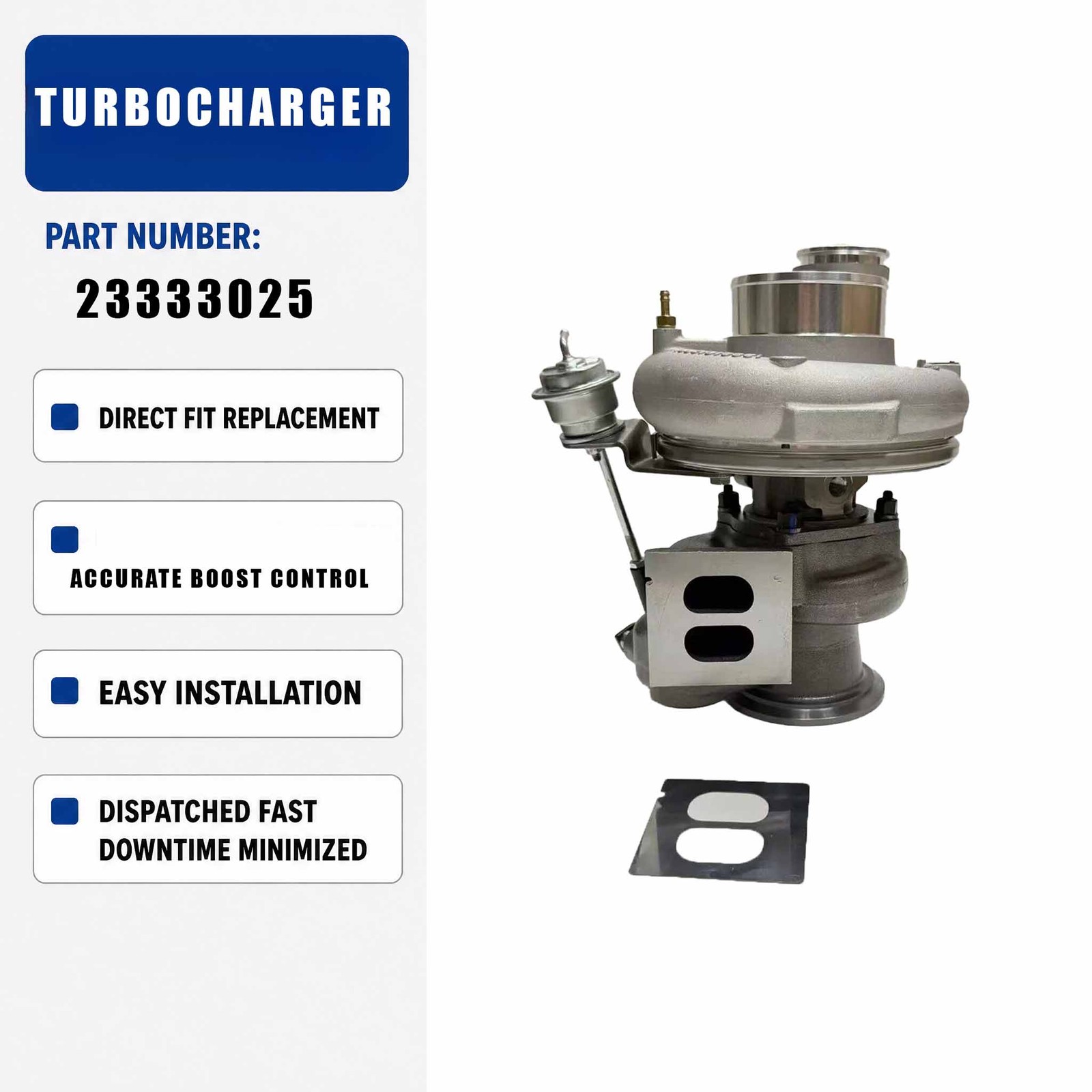 Turbocharger 23333025 3801834 For Volvo Penta Industrial Engine MDE8 Stage 5