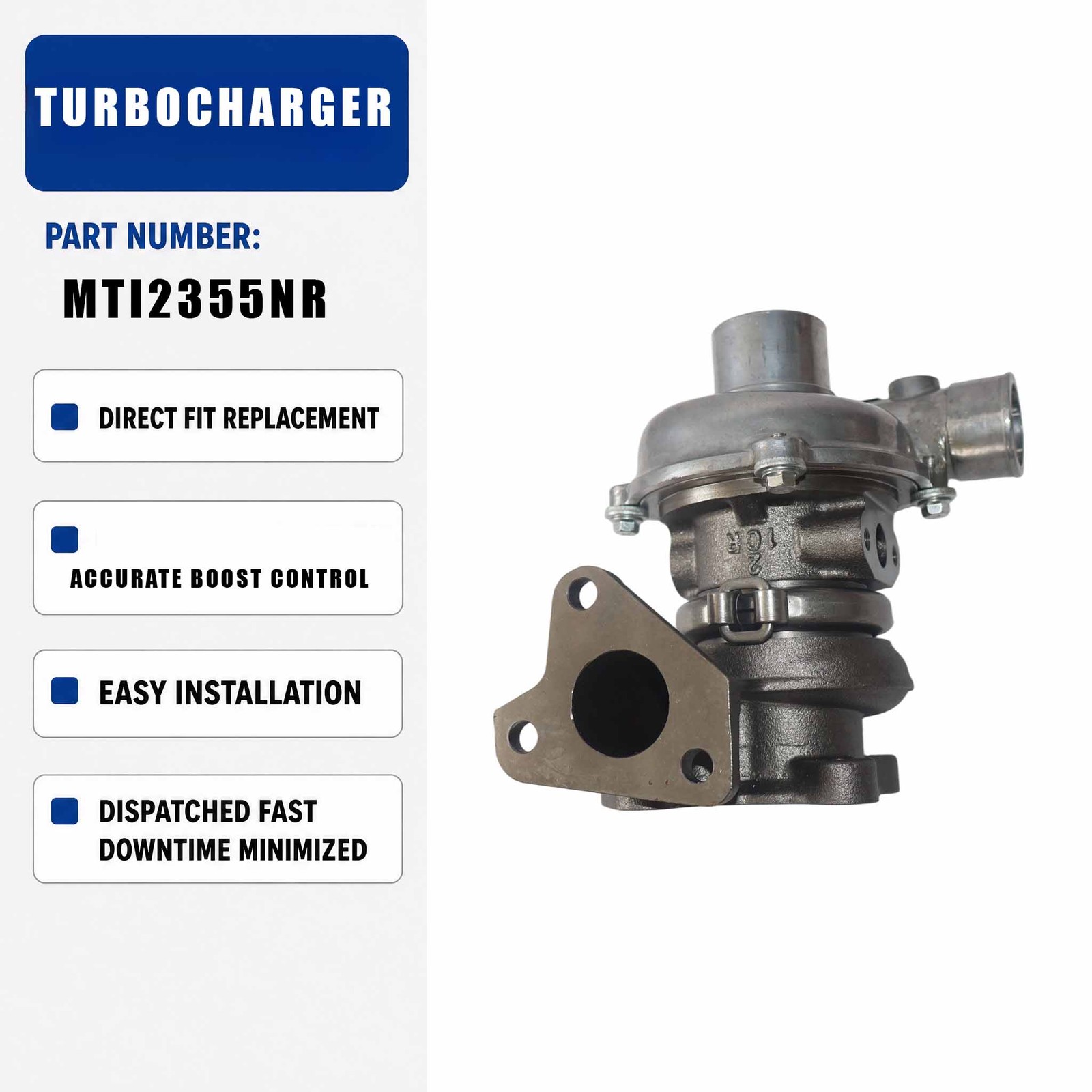 VB410146 8980928220 MTI2355WS Turbocharger For Hitachi ZX160 Crawler Excavators