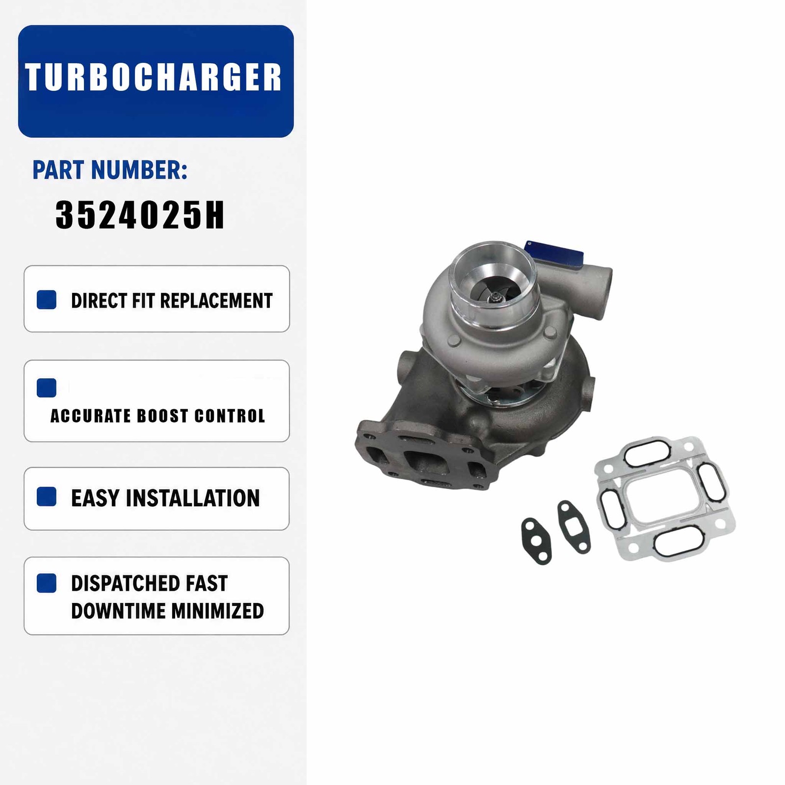 Turbocharger 3524025H 3518213 2674A024P For Perkins T6.3544M T6.354.4 T6.354.4M