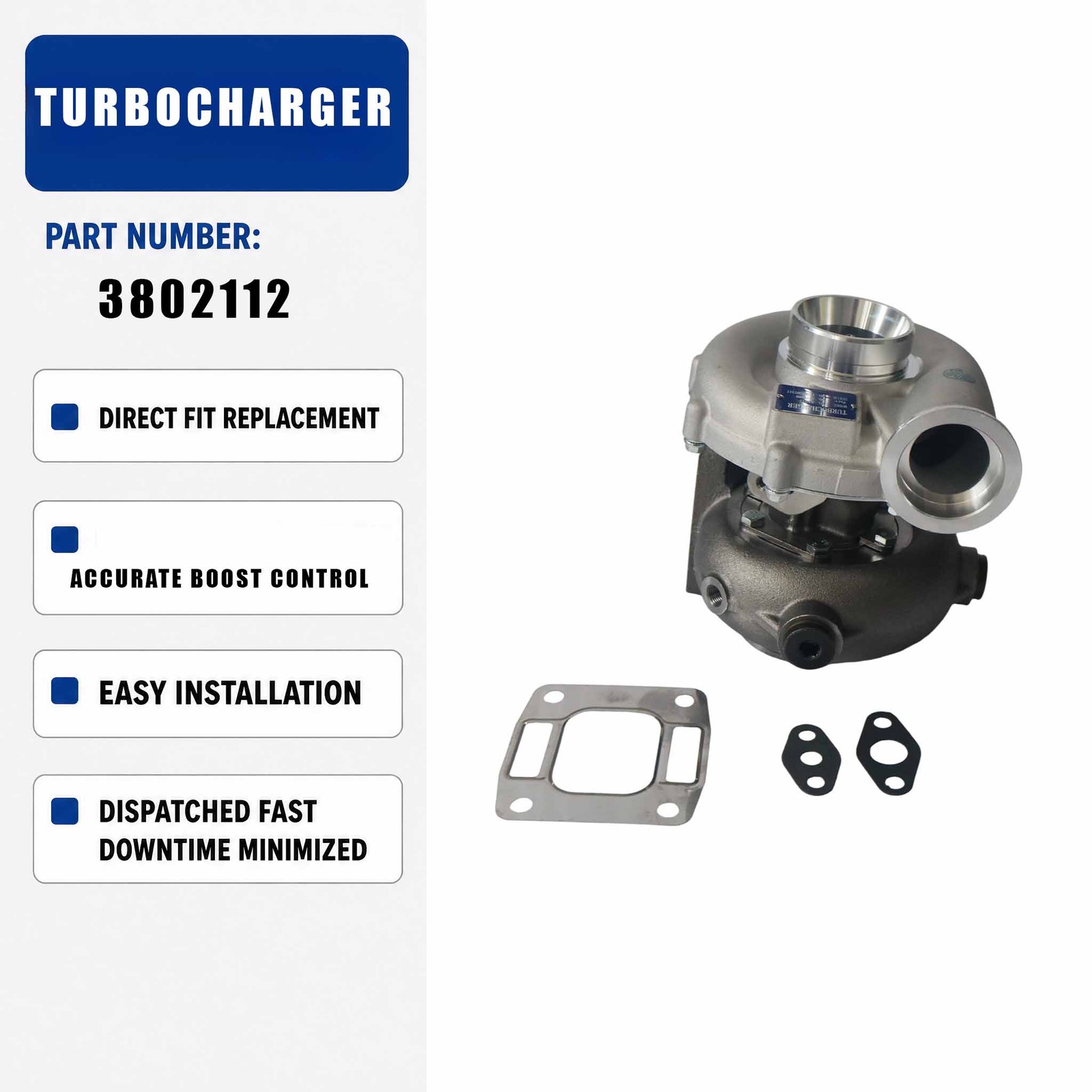 Turbocharger 53269706752 53269886750 For Volvo-Penta Marine Engine