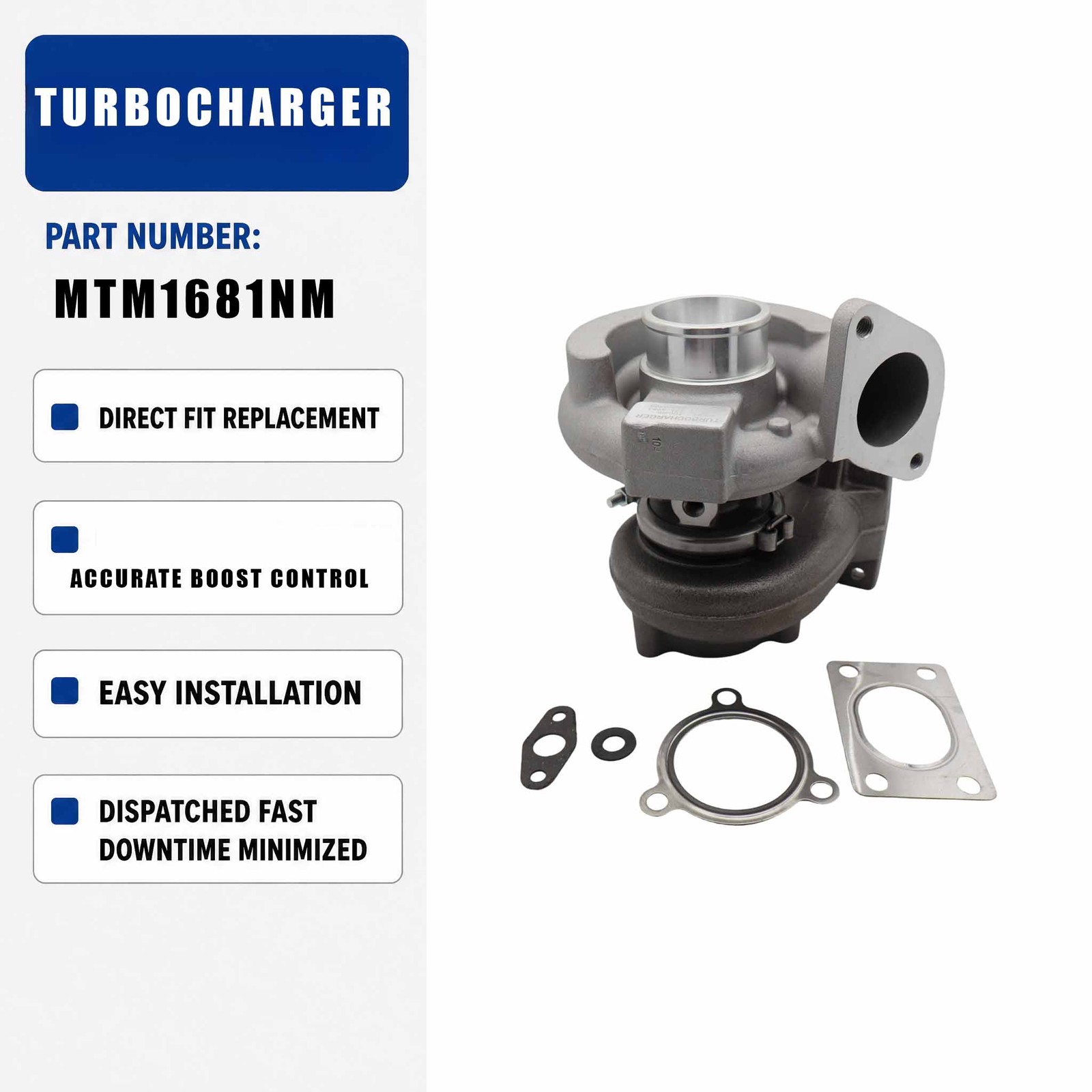 Turbocharger MTM1681NM MTM1681RF 4918902711 For Caterpillar CAT 252B2 256C 246C