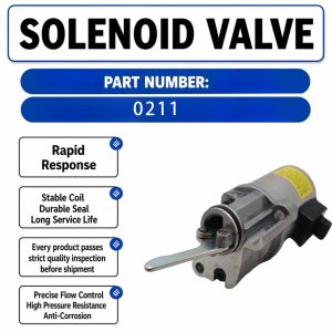12V solenoid valve 02113792 For Deutz Series 1013 2013 1012 2012