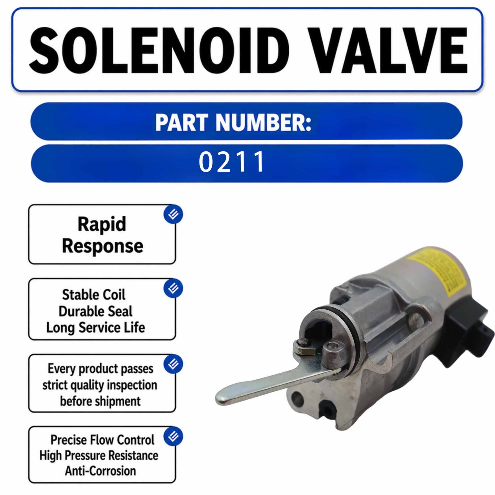 12V solenoid valve 02113792 For Deutz Series 1013 2013 1012 2012