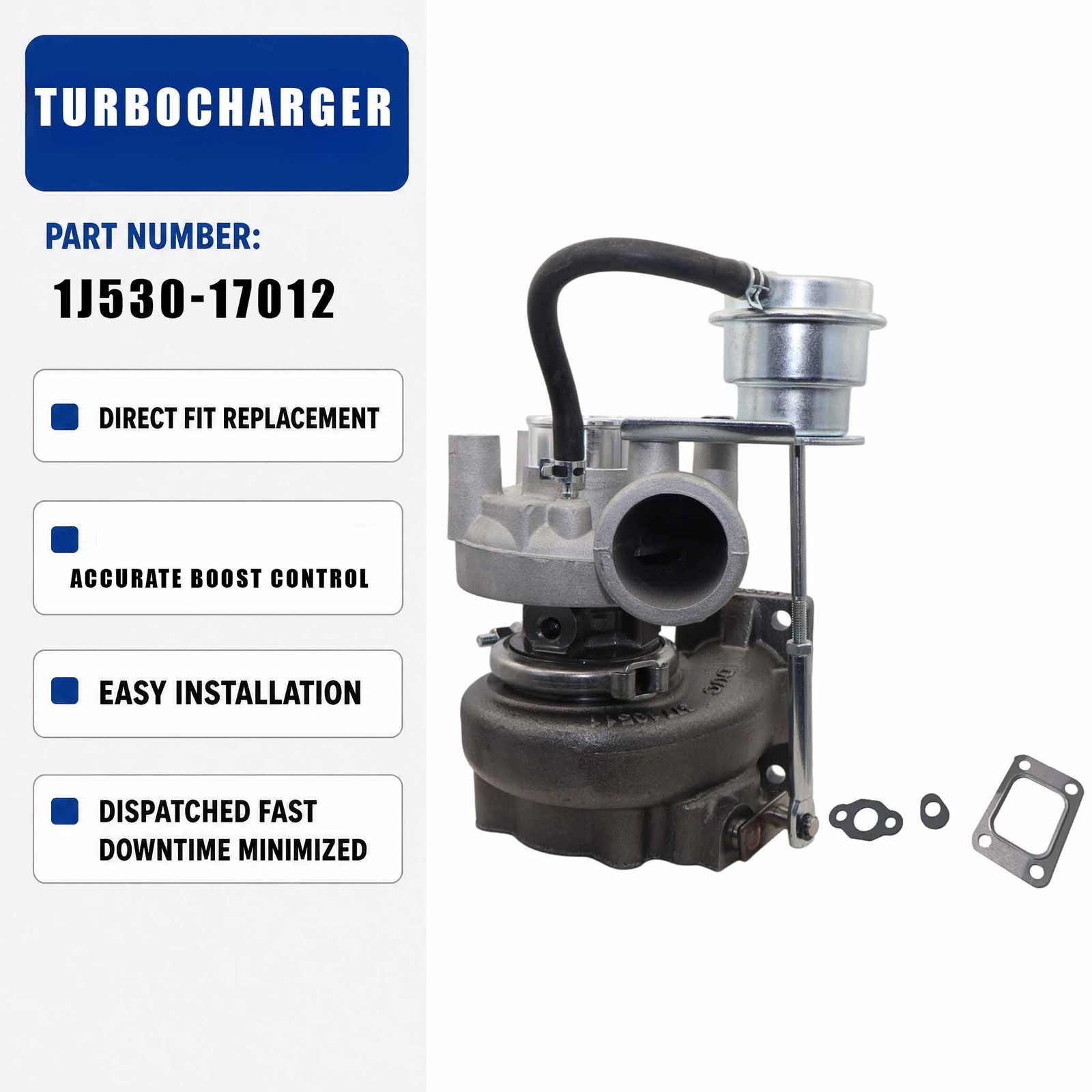 Turbo TD04L4 Turbocharger 1J530-17011 1J530-17015 For Kubota V3600 V3600-T