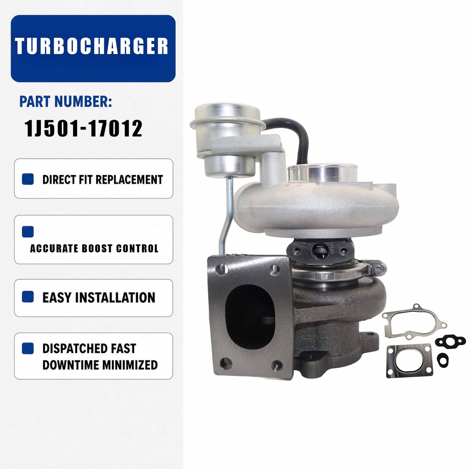 1J501-17013 Turbo TD04HL4 Turbocharger For Kubota V3800DICR-TE3B-TC1
