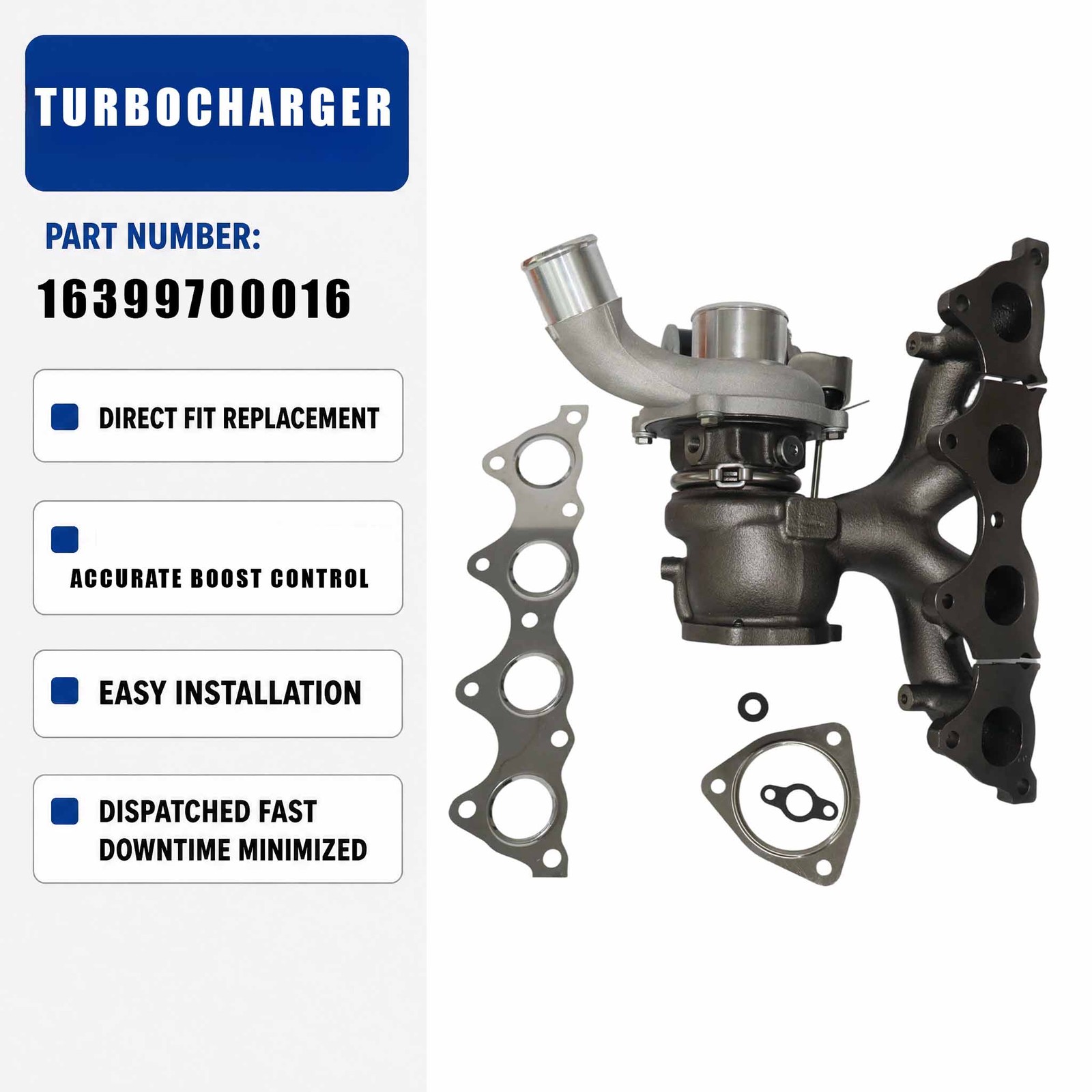 16399700010 16399700016 Turbo Turbocharger For Hyundai Santa Fe For Hyundai