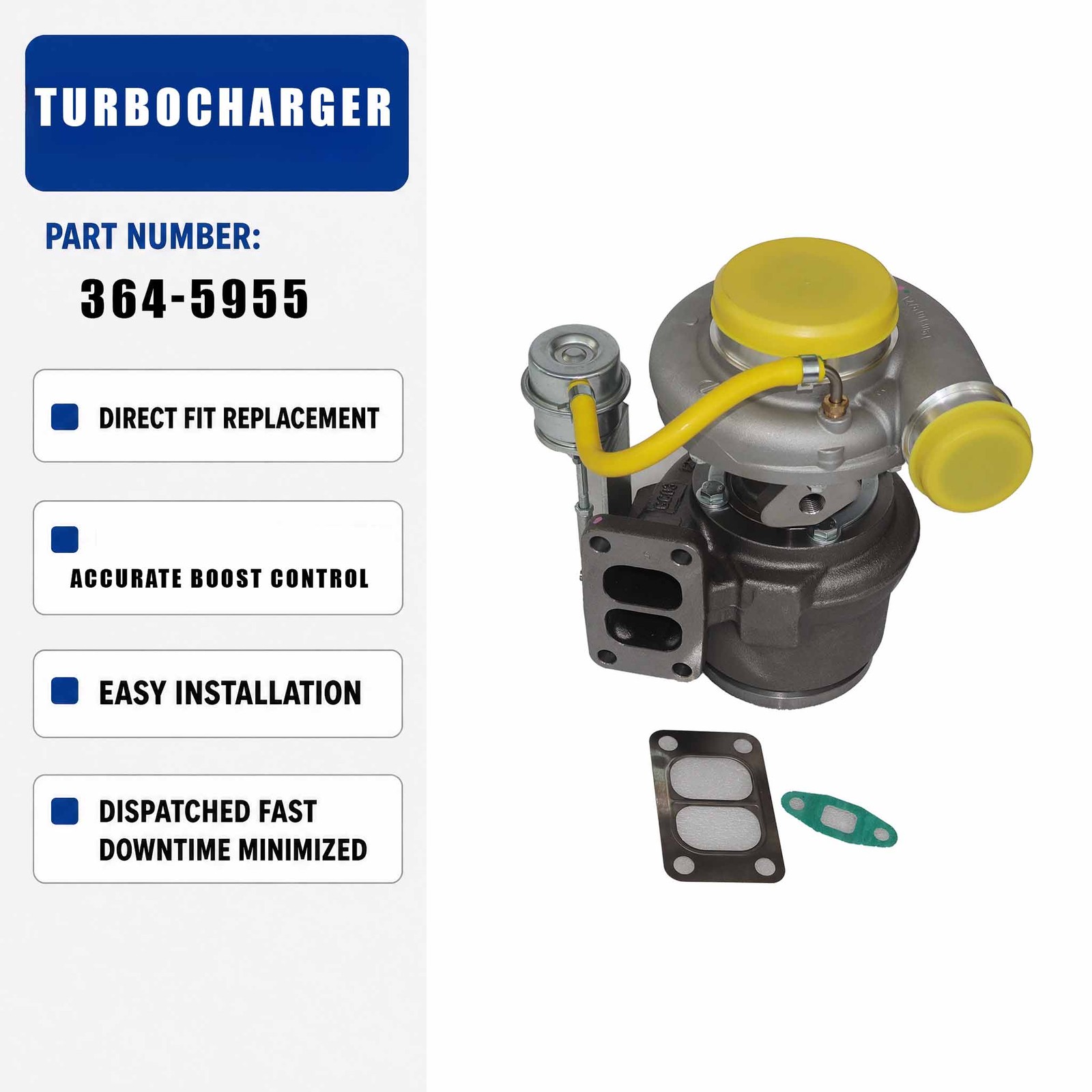 Turbo S200G Turbocharger 4314572 For Perkins Industrial Engine 5984 ccm/6