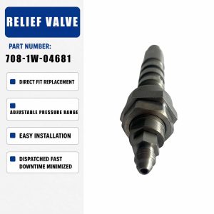 Relief Valve 708-1W-04631 For Komatsu PC75UD-3 PC75UU-3 PC78US-5 Excavator