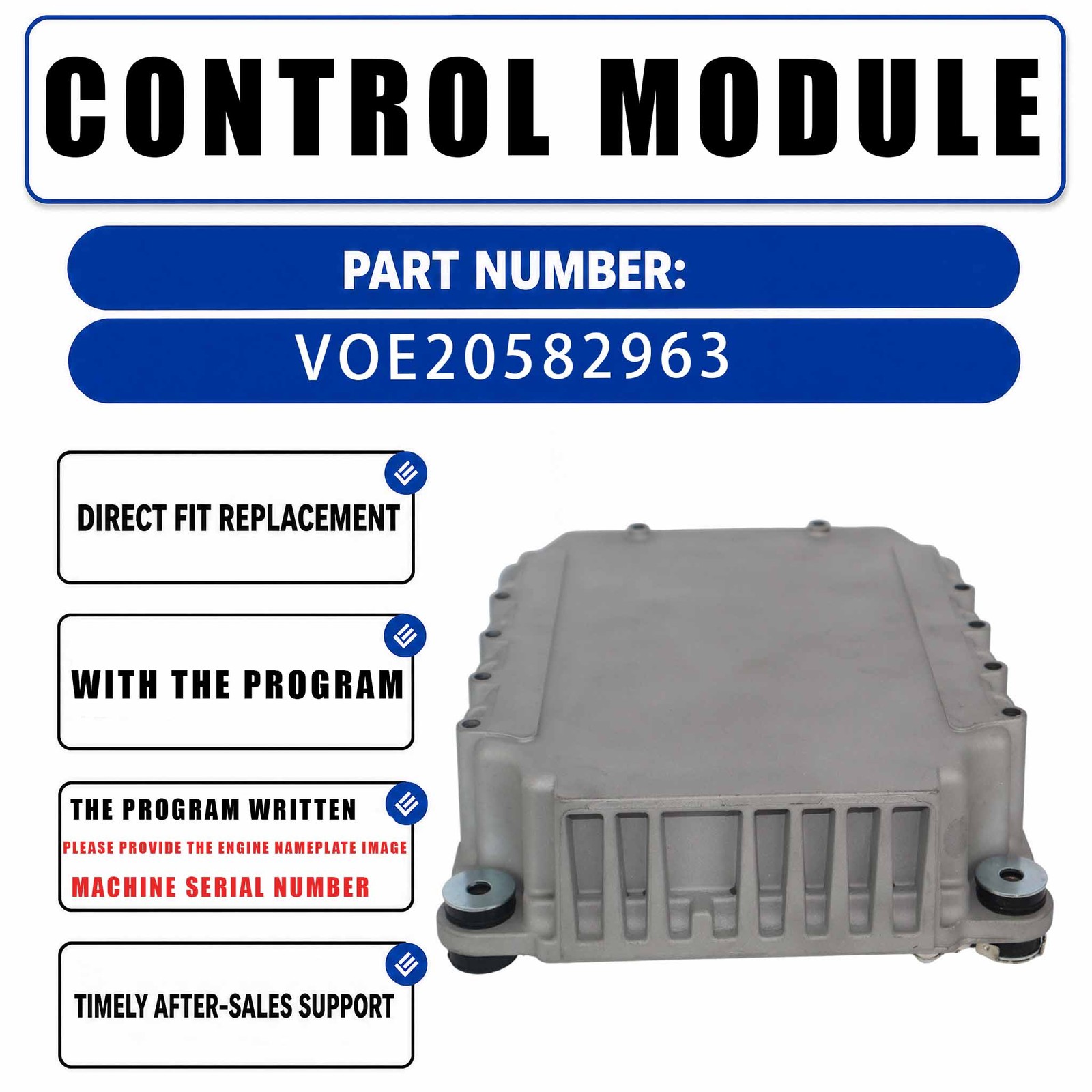 ECM Engine Control Module Programmed 20582963 VOE20582963 For Volvo Penta