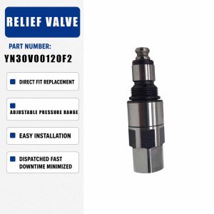 Relief Valve YN30V00120F2 For Kobelco SK200-8 SK210-8 SK235 Excavator