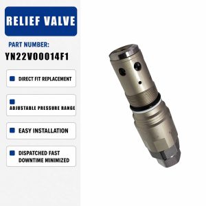 YN22V00014F1 Relief Valve For Kobelco SK200-8 SK250-8 Excavator
