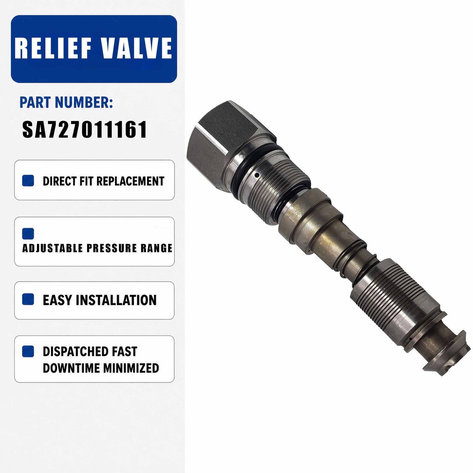 Relief Valve SA7270-11161 For Volvo EC210 EC240 EC290 Excavator