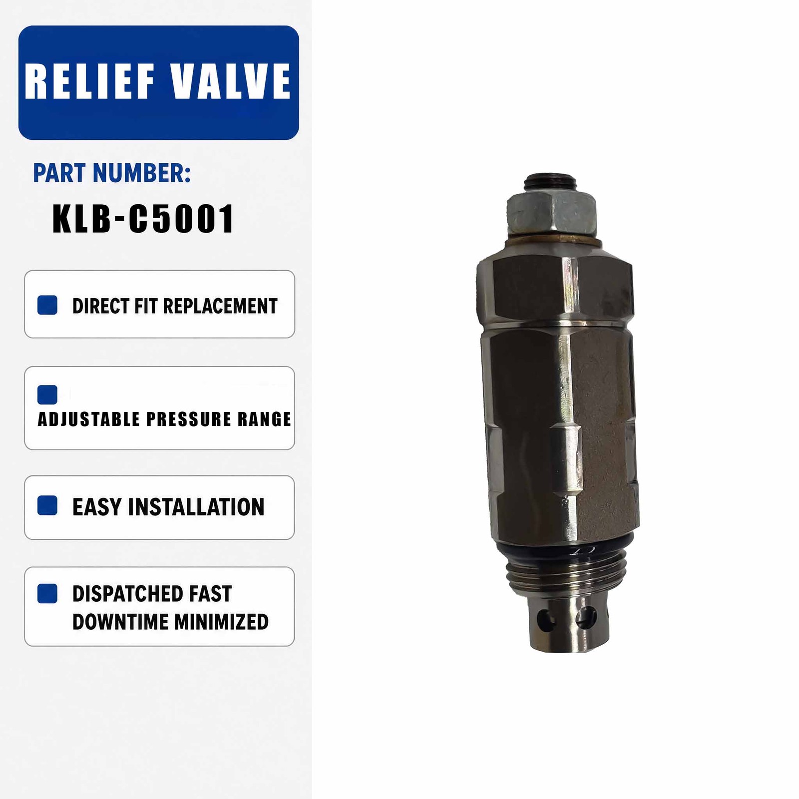 relief valve KLB-C5001 For Sumitomo SH200Z3 SH200C1 Excavator