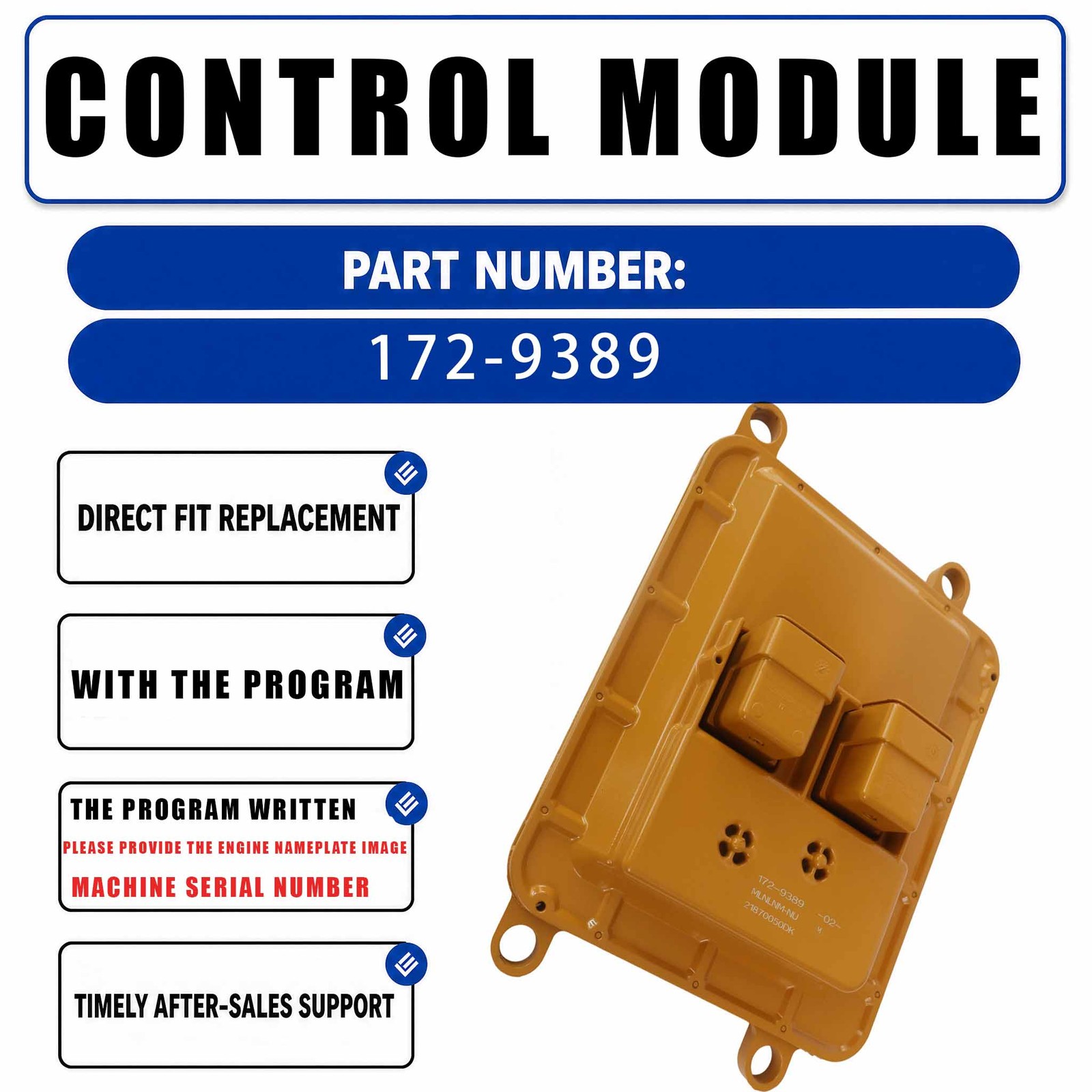 10R-4332 ECU ECM Controller Control Module Programmed For Caterpillar CAT IT62G