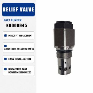 K9000945 1.420-00122 Relief Valve For Doosan DX300 DH300 DH370-7 Excavator