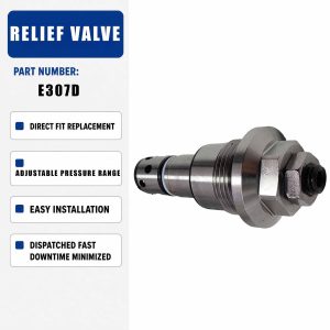 E307D RELIEF VALVE For Komatsu PC160-7 Excavator Diesel
