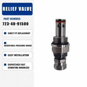 723-40-91500 Relief Valve For Komatsu PC200 PC300 PC400-7 PC400-8