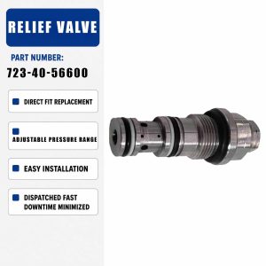 Relief Valve 723-40-56600 For Komatsu PC200-6 PC300-6 PC350-6 PC400-6 PC340LC-6K