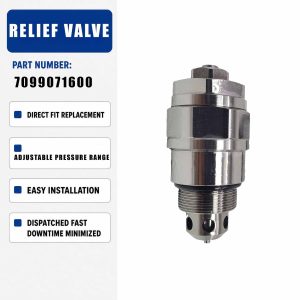 7099071600 Relief Valve For Komatsu PC1100 PC1250 PC1800 D475A D575A Excavator