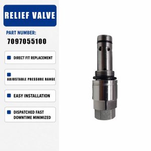 709-70-55100 7097055100 Relief Valve For Komatsu PC120-5 PC150 PC200 PC220