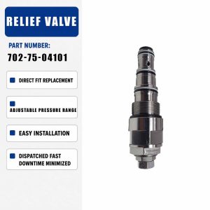 Relief Valve 702-75-04101 For Komatsu PC100L PC200 PC210 PC220 PC230 PC240