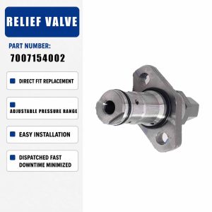 7007154002 Relief Valve For Komatsu WA800-1 WA900-1 WA700-3 WA800-3 WA900-3