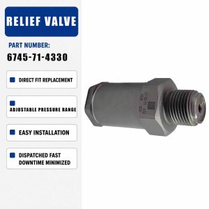 Relief Valve 6745-71-4330 For Komatsu PC300-8 6D114-3
