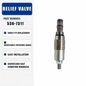 Relief Valve 536-7311 For Caterpillar E323 E330 E336 E320GC E326GC E336GC