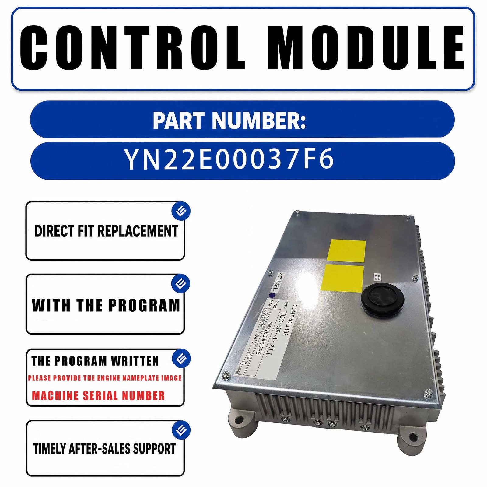 ECU Controller YN22E00149F1 For Kobelco SK200-6 SK330-6 Excavator