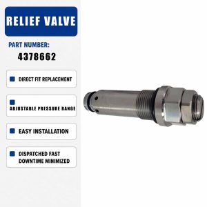 Relief Valve 4378662 For Hitachi EX120-1 Excavator Diesel