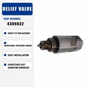 4309832 Relief Valve For Hitachi ZAX200 EX200-5 Excavator Diesel