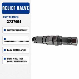 Relief Valve 323-7464 3237464 For Caterpillar 320E 323E 324E 329E 336E Excavator