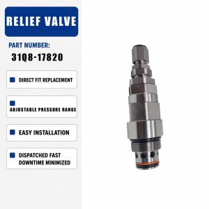 Main Relief Valve 31Q8-17820 For HYUNDAI Excavator Machinery Parts