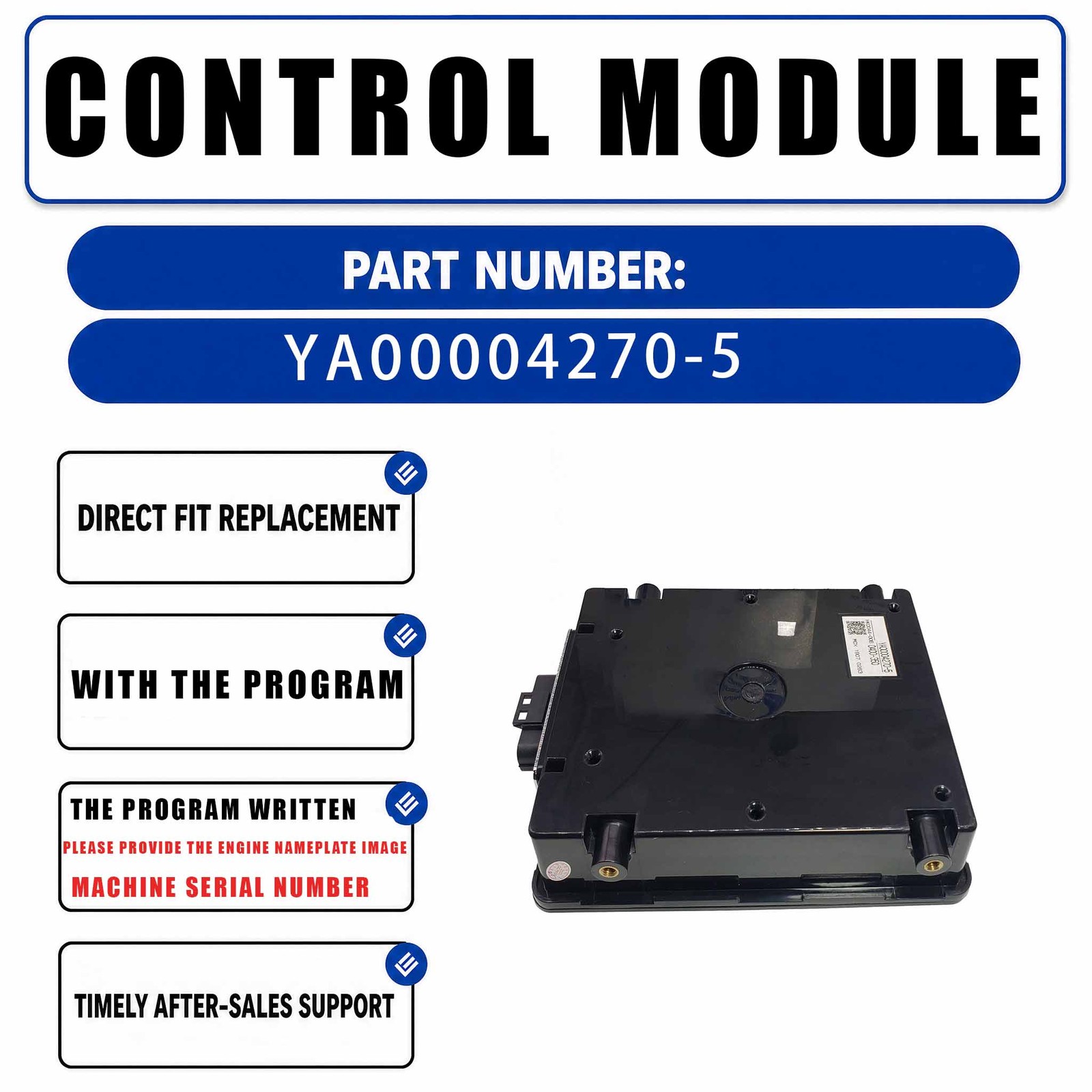 YA00004270-5 ECU Controller For Hitachi ZX200-5G ZX210-5G ZX350-6G ZAX200-5G