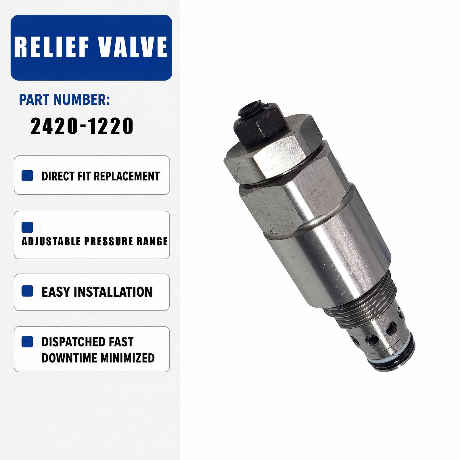 2420-1220 Control Valve Relief Valve For Yuchai YC135-8
