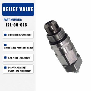 12L-00-076 Main Relief Valve For Doosan DX380 DH80 Excavator Hydraulic Parts