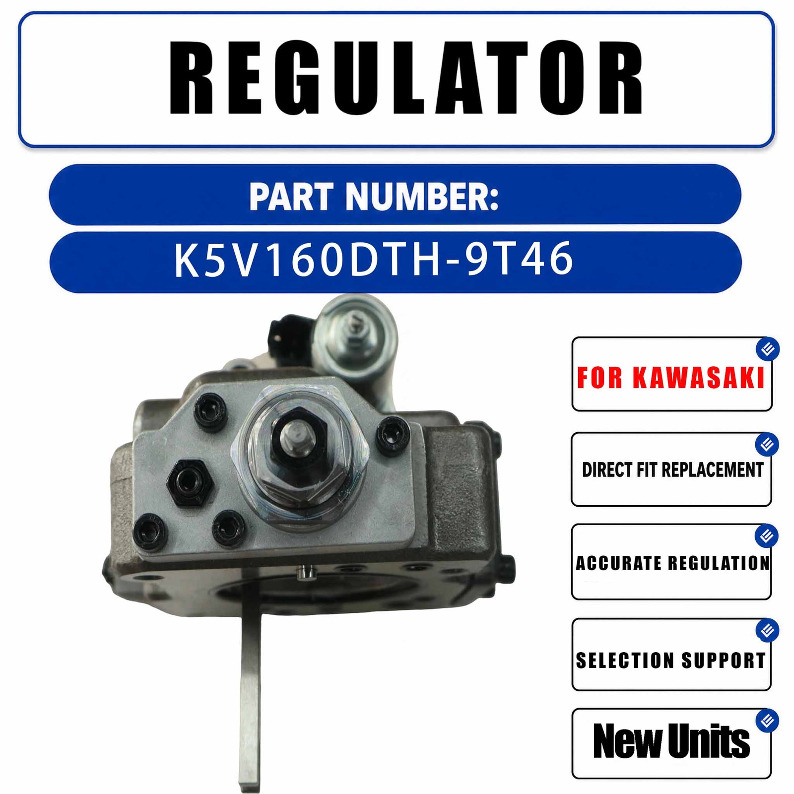 Hydraulic Pump Regulator K5V160DTH 9T46 For Sany 335 365 375