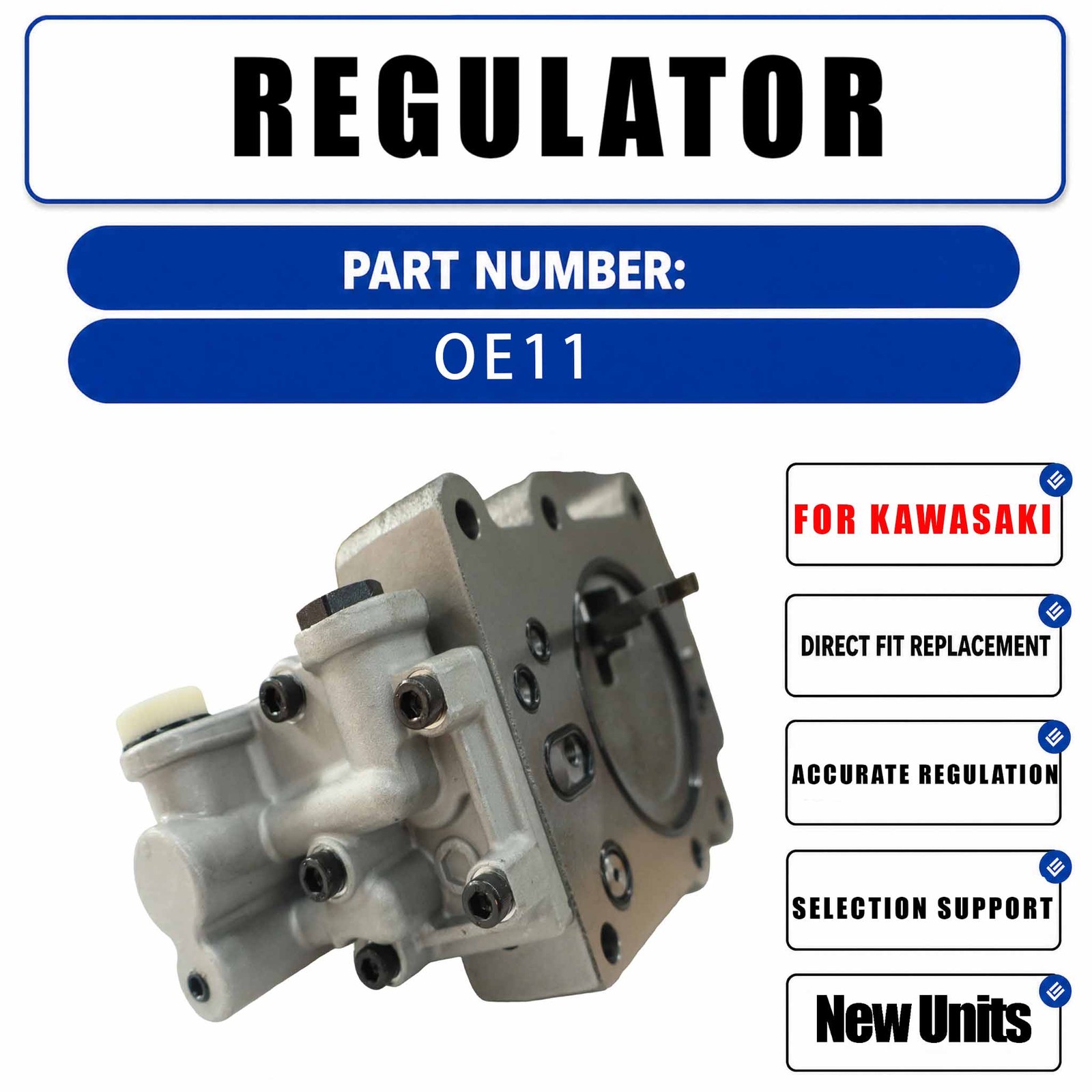 K3V112DTP OE11 Hydraulic Pump Regulator For Kawasaki Hydraulic Pump