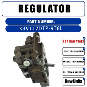 Regulator K3V112DTP-9T8L K3V112DTP9T8L For Kawasaki Hydraulic Pump