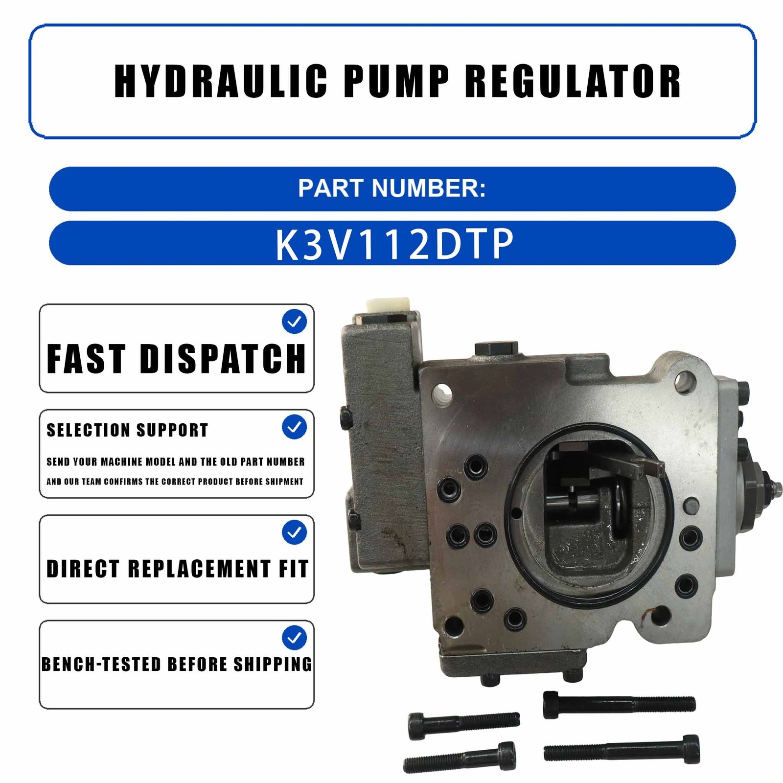 K3V112DTP 9Y14 Hydraulic Pump Regulator FOR Case 210B 240B 210-5