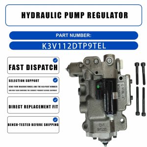 Hydraulic Pump Regulator K3V112DTP9TEL for Kobelco SK200LC-6E SK210LC-6E
