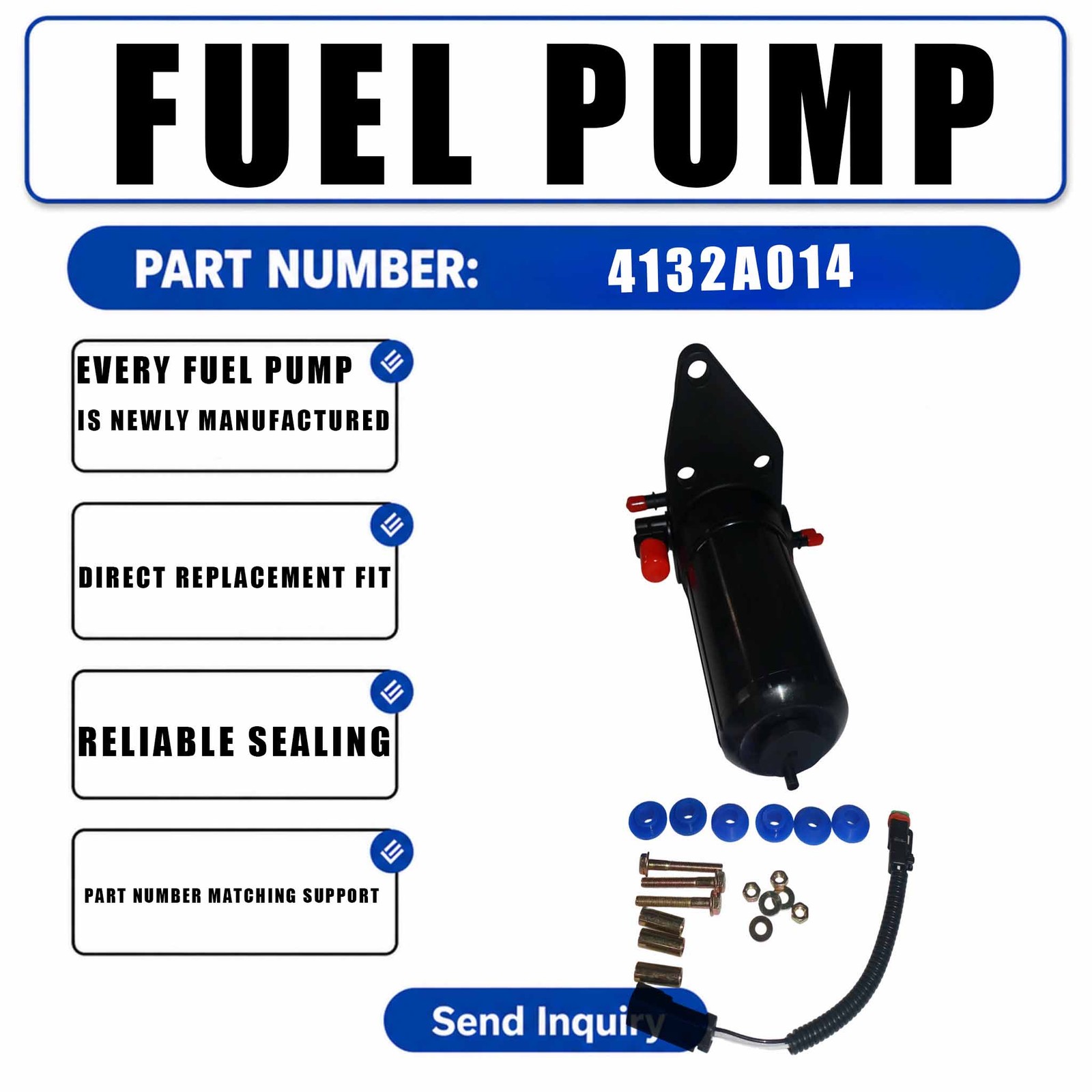 24V Fuel Lift Pump ULPK0041 4132A008 4132A014 For Perkins 1100 Series Diesel