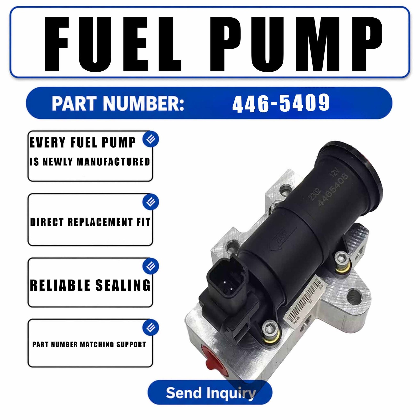 T417445 Fuel Transfer Pump For Caterpillar CAT C4.4 C6.6 C7.1 312E 312F 313F