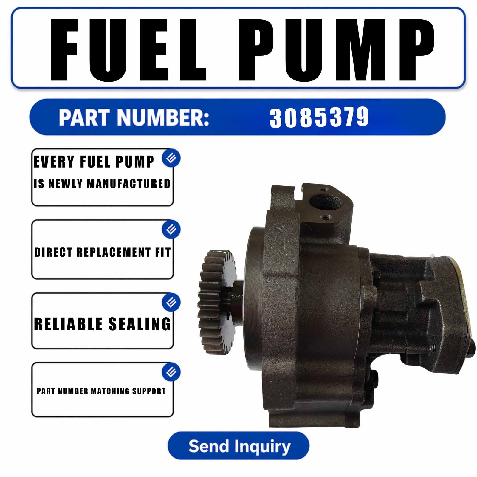 Oil Pump 3085379 For Cummins Engine 855 NT855 NTA855 N14 NH220