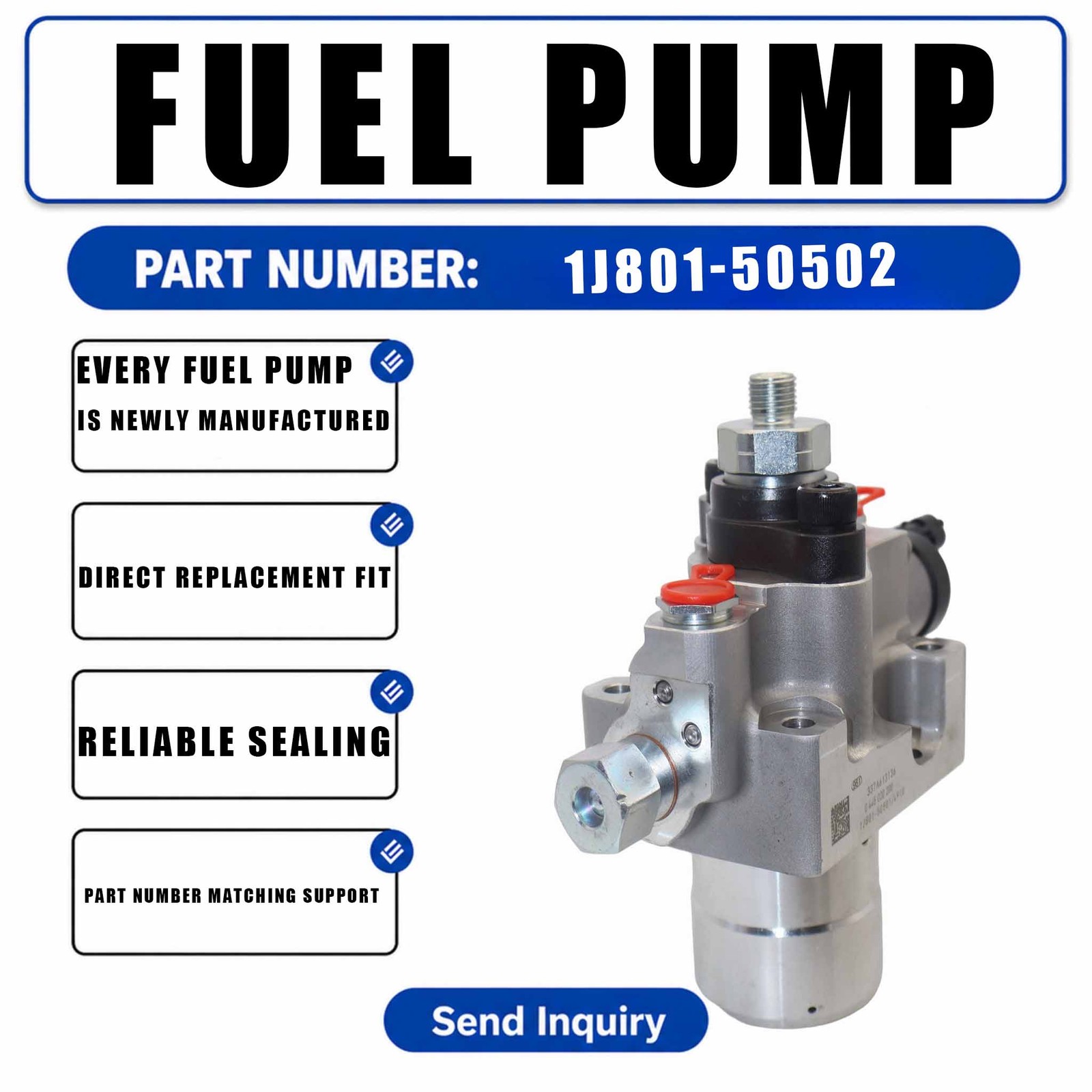 Fuel Injection Pump 1J801-50501 For Kubota D1803 V2403 Engine L6060 M5660 MX400