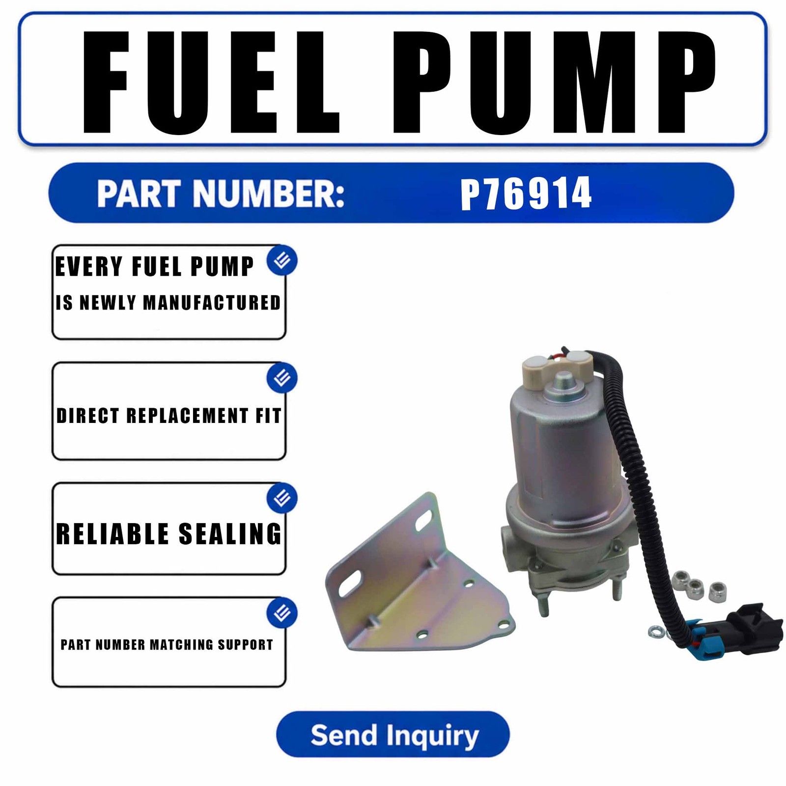 Electric Puel Pump P76914 For CASE IH Combine 7010 8010 9010 AFX8010