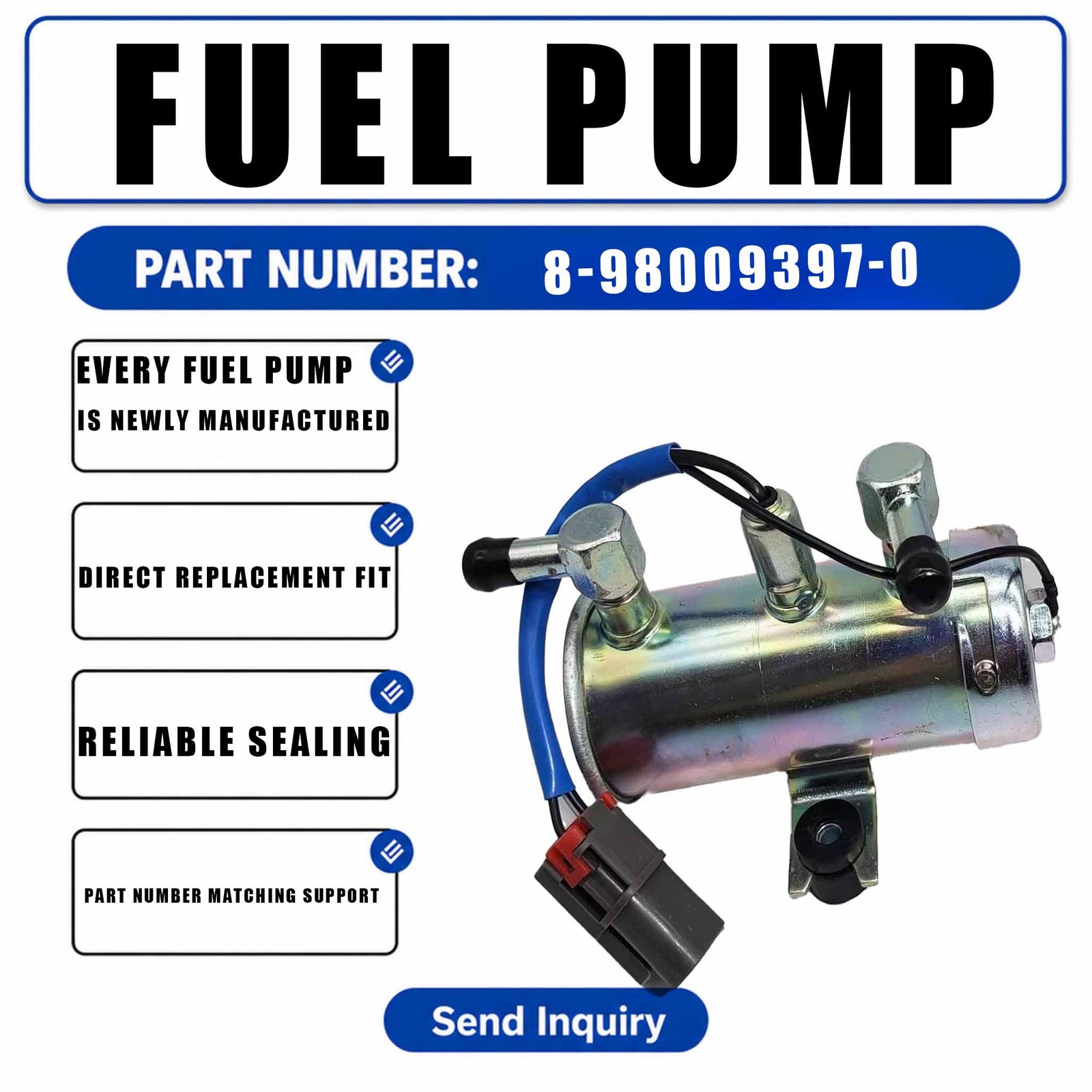 Fuel Pump 4645227 8-98009397-1 8-98009397-0 For Isuzu Engine 4HK1 6HK1 4JJ1 4LE2