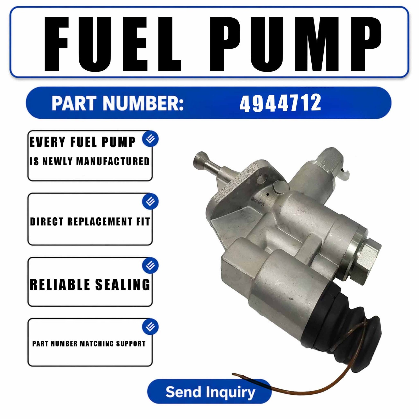 Fuel Transfer Pump J936318 For Cummins 5.9 8.3 6CT 6BT Engine