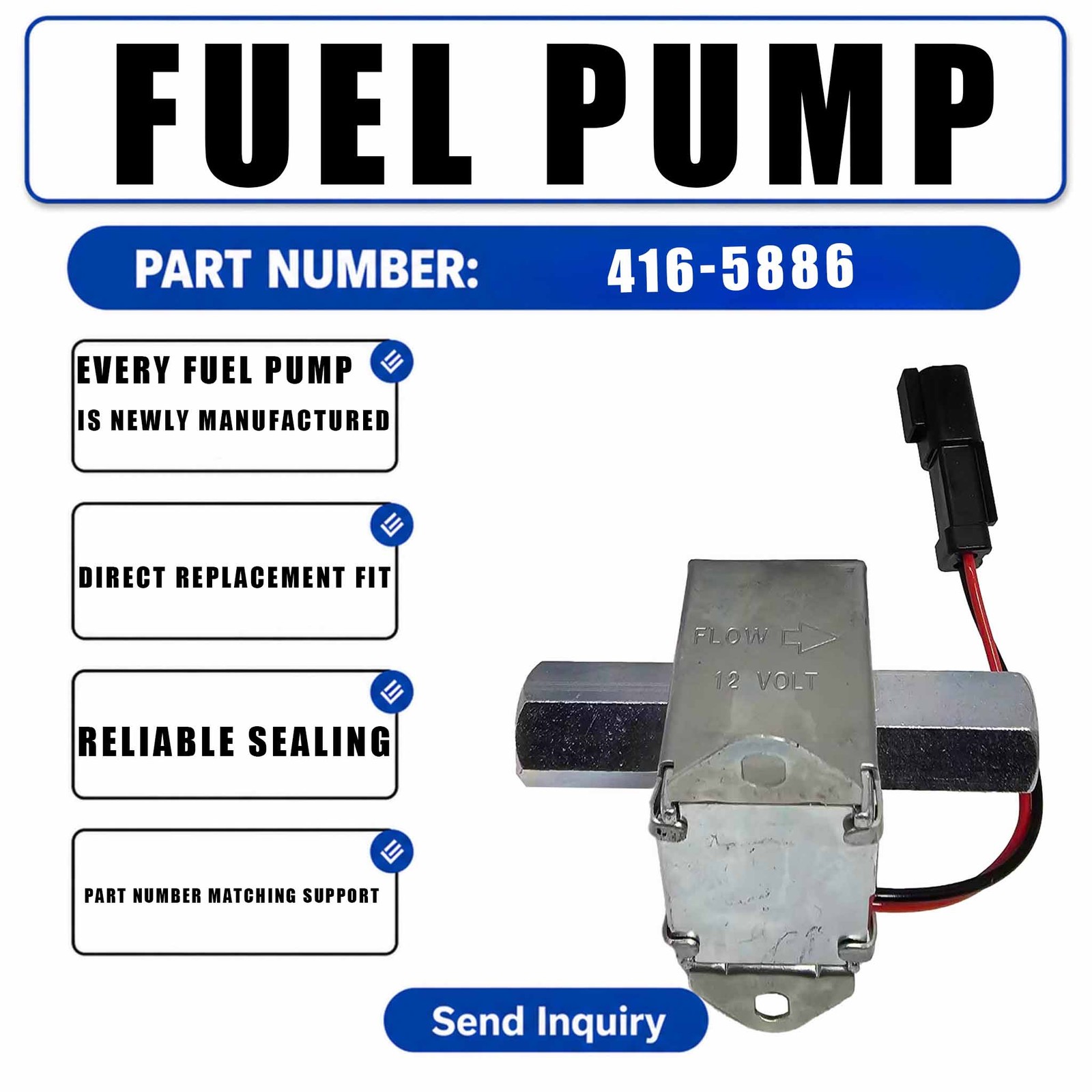 Front XF pump assembly 416-5886 For Caterpillar CAT 297D XHP 257D 277D 297D
